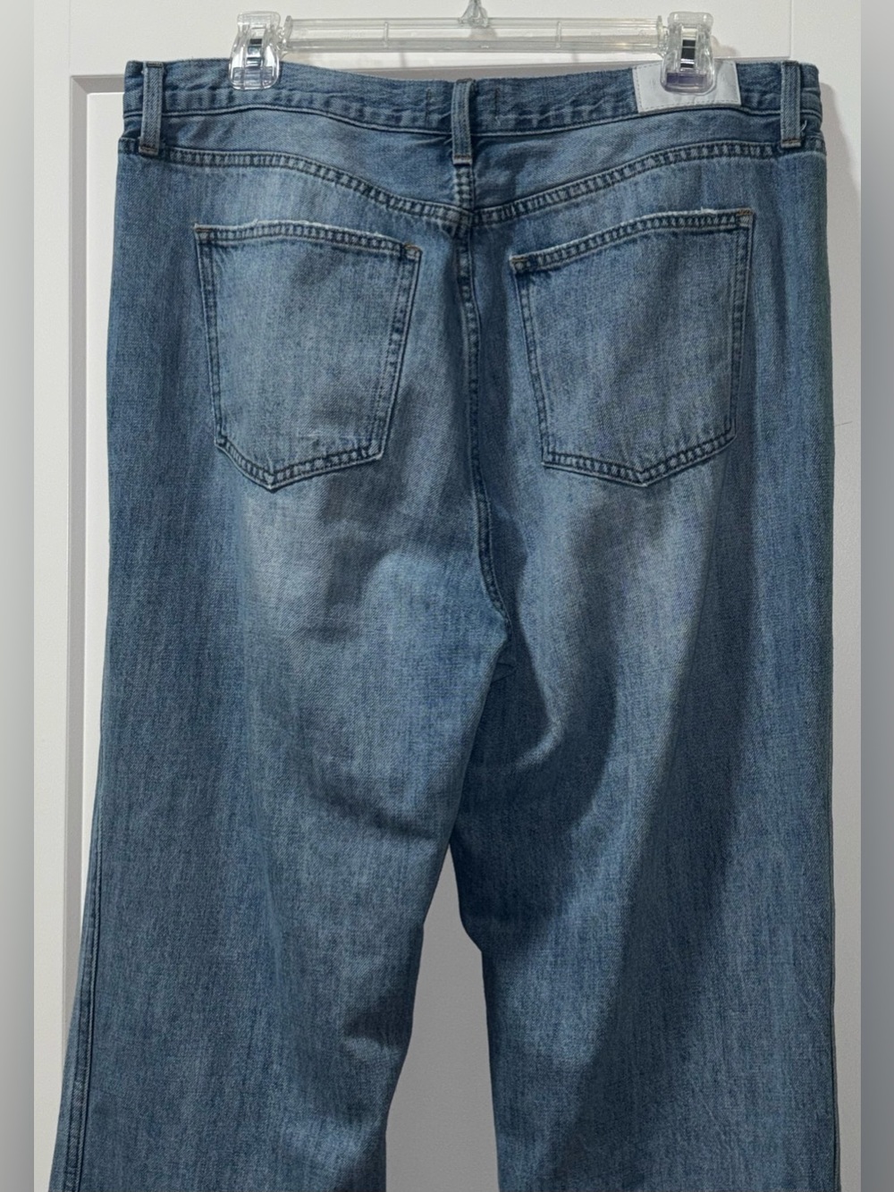 Pistola Cassie Super High Rise Straight Leg Jeans Size 33 Medium Wash Casual - Picture 8 of 12